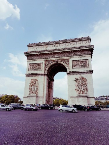 Blick auf den Arc de Triomphe