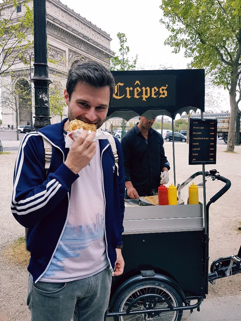 Crêpe essen in Paris