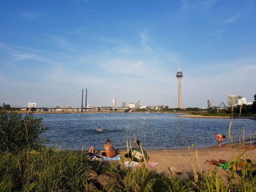 Geheimtipp in Düsseldorf: Der Paradiesstrand 