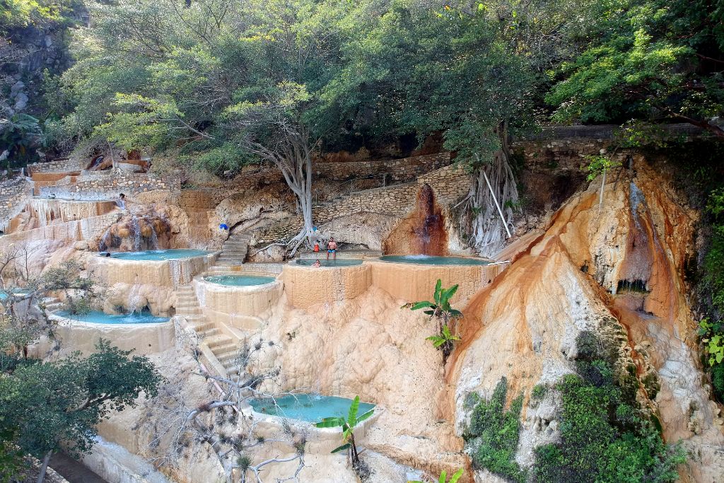 Reiseroute rund um Mexiko City - Grutas de Tolantongo in Mexiko