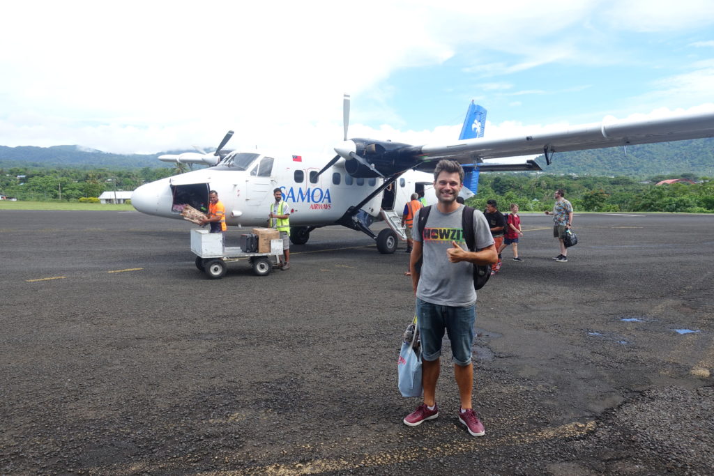 Von American Samoa nach Samoa fliegen mit Air Samoa. Unser Flieger war eher klein - Reisetipps Samoa Reisebericht