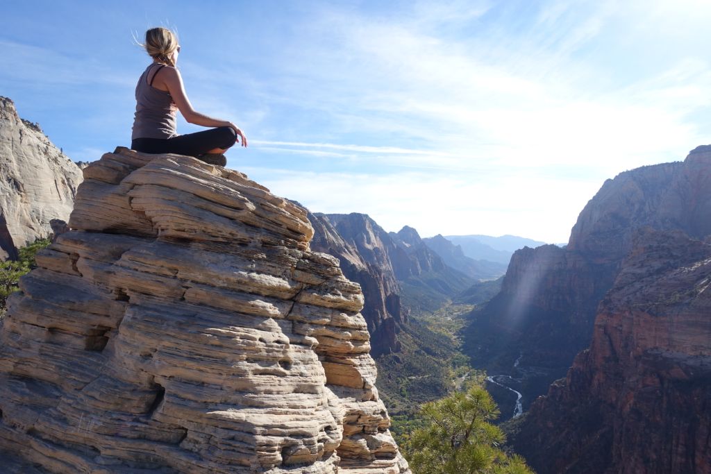 Rundreise USA Westen - Zion Nationalpark Angels Landing Wanderung - Reiseroute für 3 Wochen Roadtrip im Westen der USA