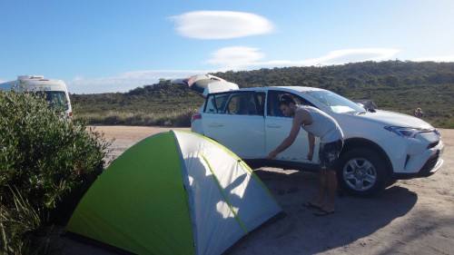 Backpacking in Tasmanien: Unser Mietwagen auf unserer Tasmanien-Reise