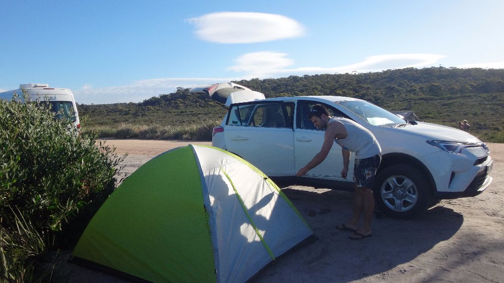 Backpacking in Tasmanien: Unser Mietwagen auf unserer Tasmanien-Reise