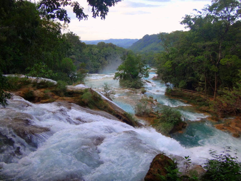 Mexiko-Sehenswürdigkeit in Chiapas: Die wunderschönen Agua Azul Wasserfälle in Chiapas