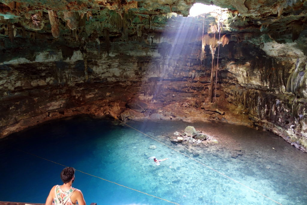 Cenote Samulá - Reisebericht über unsere Rundreise auf der Halbinsel Yucatán inklusive Campeche und Quintana Roo. Speziell für Backpacker in Mexiko und Rundreisen im Yucatán