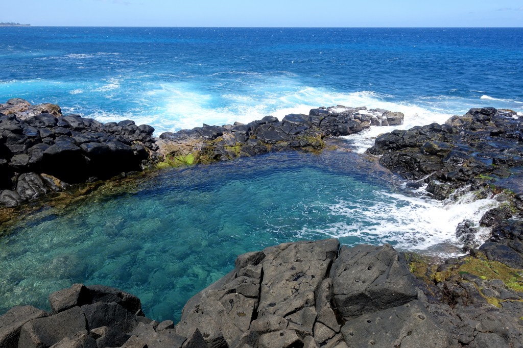 Sehenswürdigkeiten auf Kauai - das gefährliche Queen's Bath auf Kauai