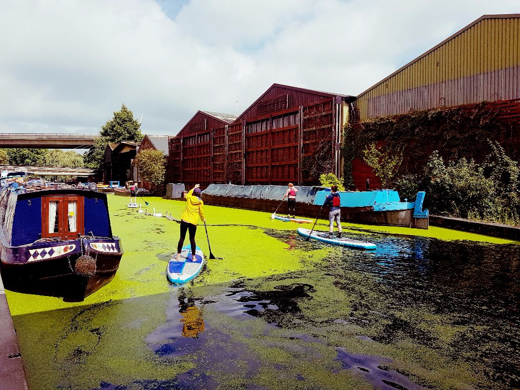 Paddington Basin: Stand-up Paddling auf dem Kanal in Paddington - Sehenswürdigkeiten in London