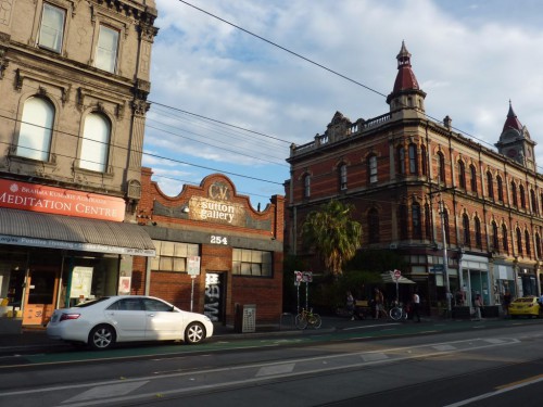 Restraunts und Bars auf der Brunswick Street in Melbourne