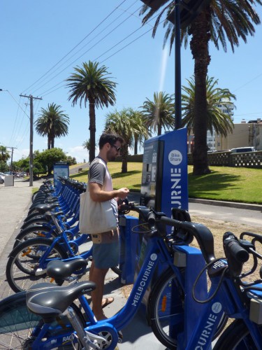 Bikesharing-Station in Melbourne