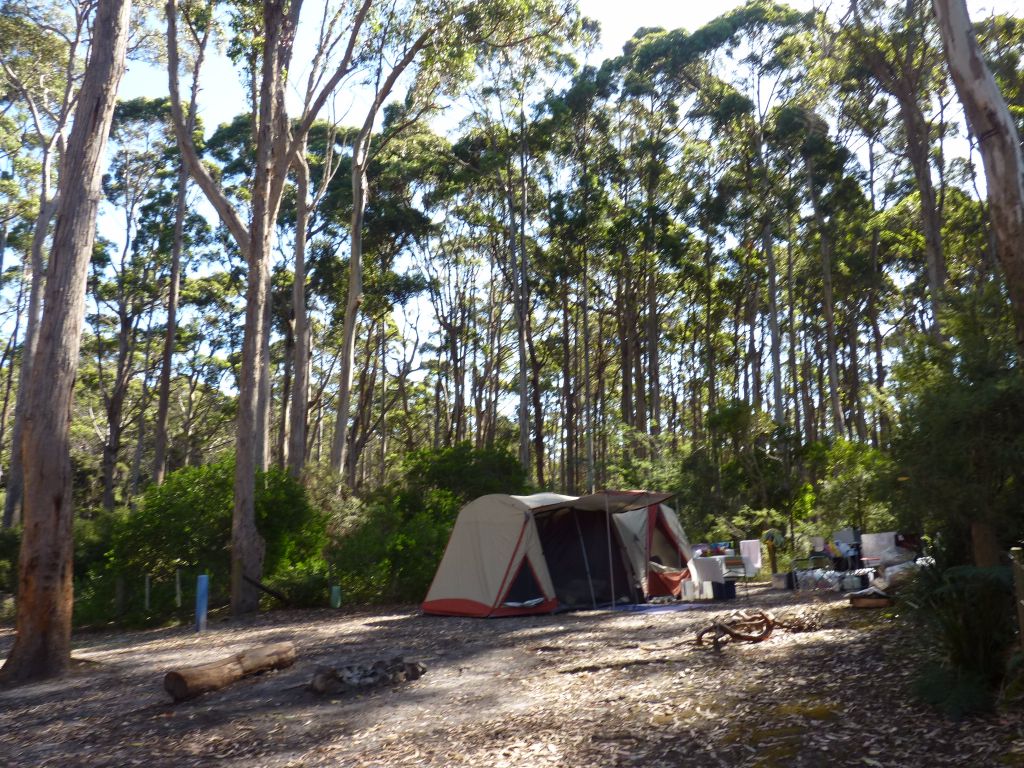 Campground am Fortescue Bay in Tasmanien - - Tasmanien-Sehenswürdigkeiten auf deiner Tasmanien-Rundreise