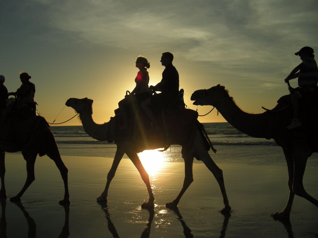 Cable Beach in Broome bei Sonnenuntergang